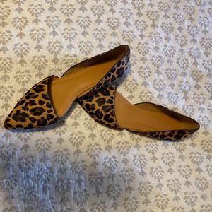 Cheetah calf hair flats